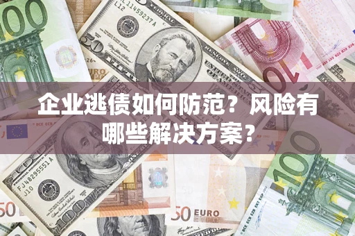 武汉企业逃债如何防范？风险有哪些解决方案？