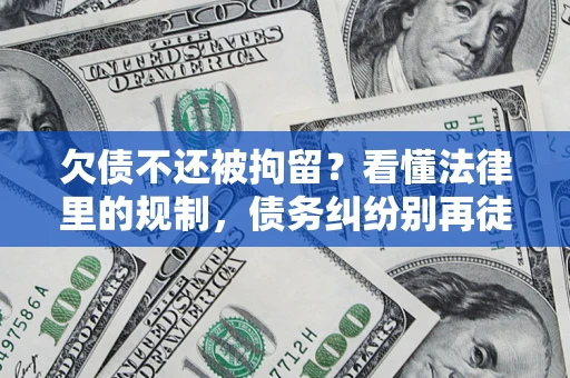 武汉欠债不还被拘留？看懂法律里的规制，债务纠纷别再徒劳奔波