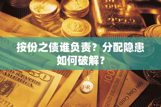武汉按份之债谁负责？分配隐患如何破解？