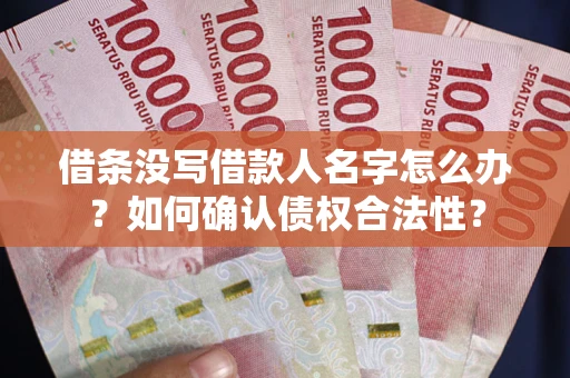 武汉借条没写借款人名字怎么办？如何确认债权合法性？