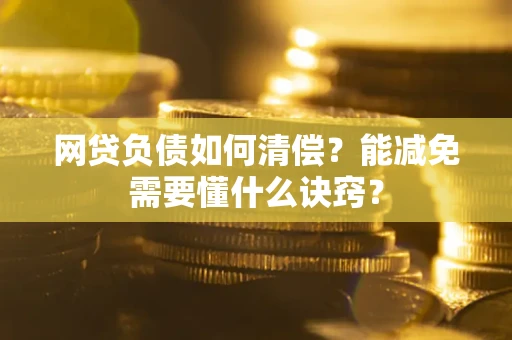 武汉网贷负债如何清偿？能减免需要懂什么诀窍？